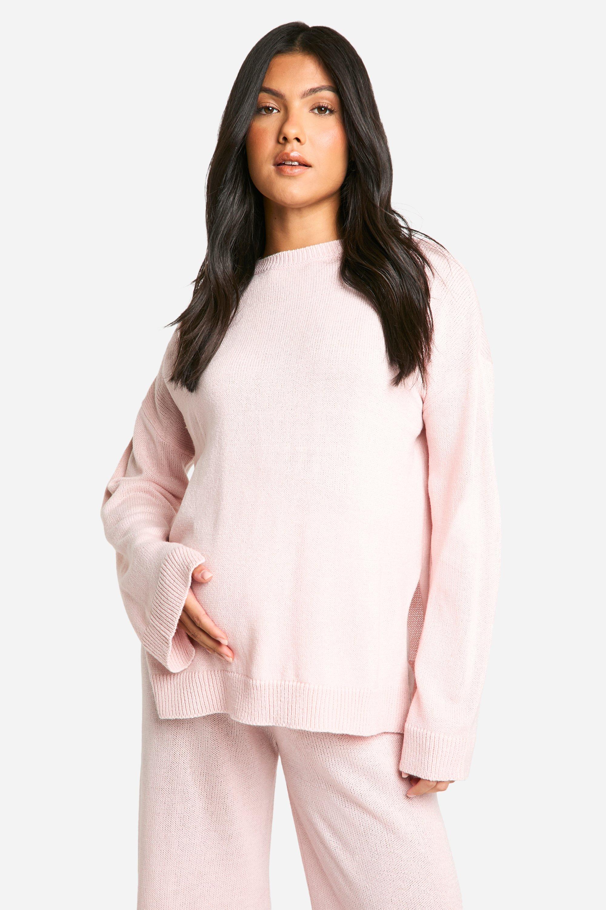 Maternity Soft Knit Jumper And Flares Knitted Co ord